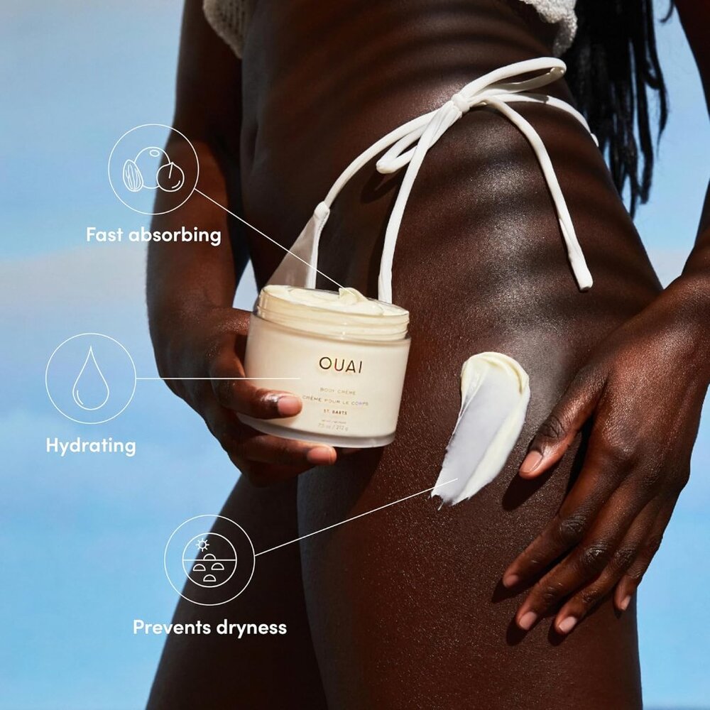 OUAI Body Cream, St. Barts - Hydrating Whipped Body Cream 7.5oz - Picture 7 of 7